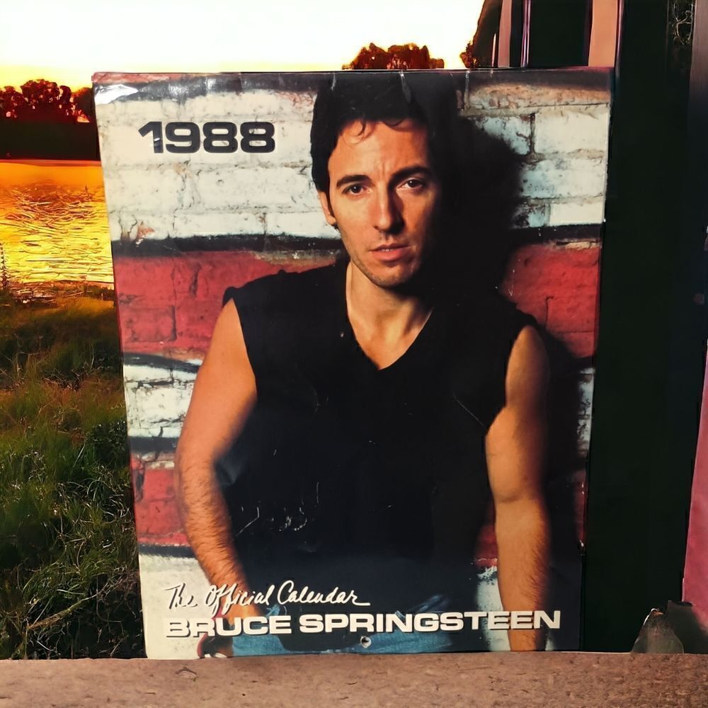 Bruce Springsteen 1988 Official Calendar Vintage Wall Decor Large Paper Photos